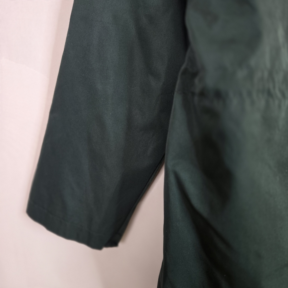 TIME and TRUE Women's Size XL Green Hooded Rain/Trench Jacket - Picture 10 of 13